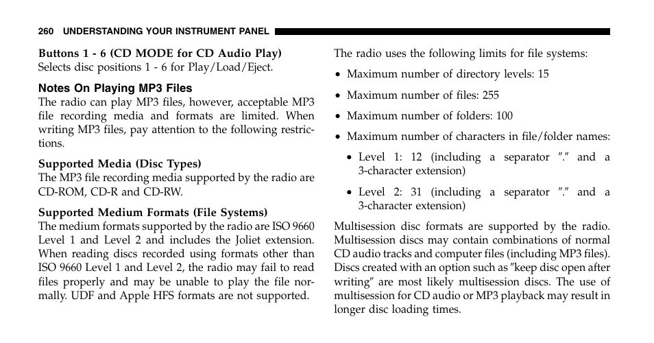 Dodge 2006  Ram Pickup 2500 User Manual | Page 260 / 536