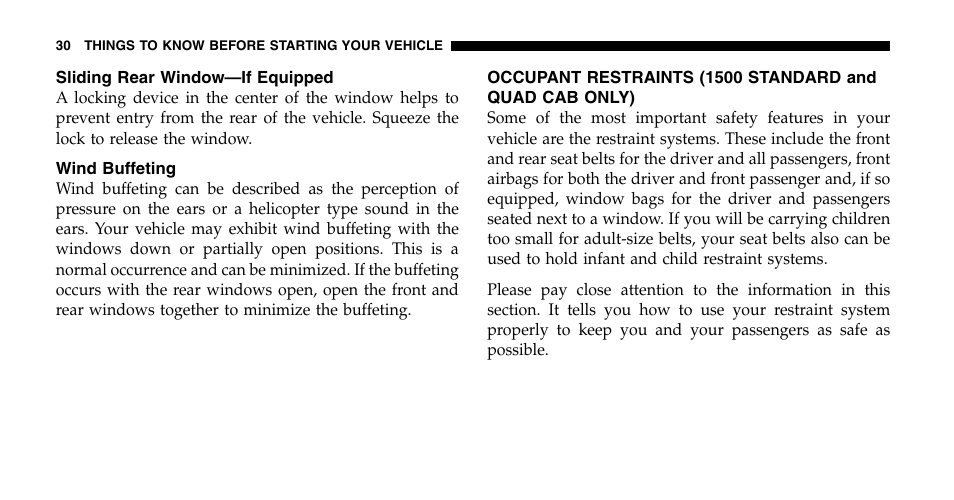 Dodge 2006  Ram Pickup 2500 User Manual | Page 30 / 536