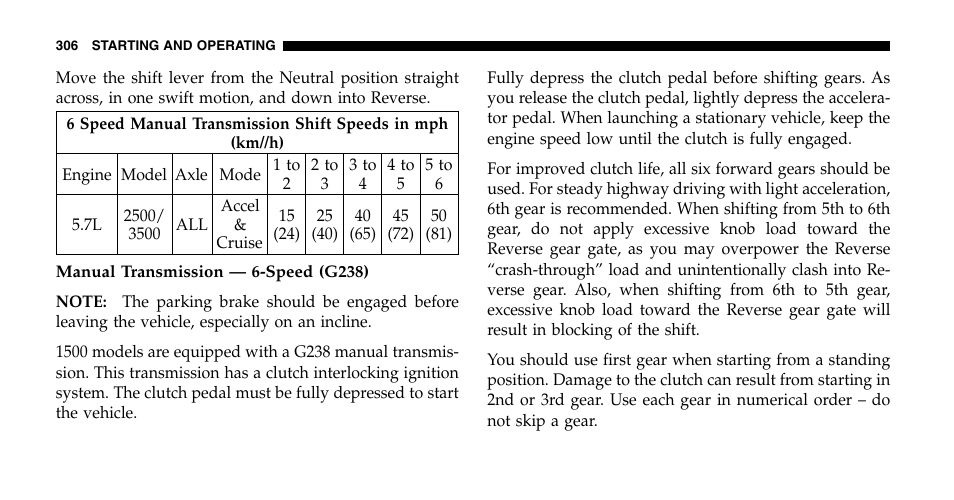 Dodge 2006  Ram Pickup 2500 User Manual | Page 306 / 536