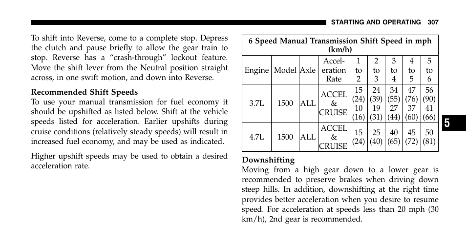 Dodge 2006  Ram Pickup 2500 User Manual | Page 307 / 536