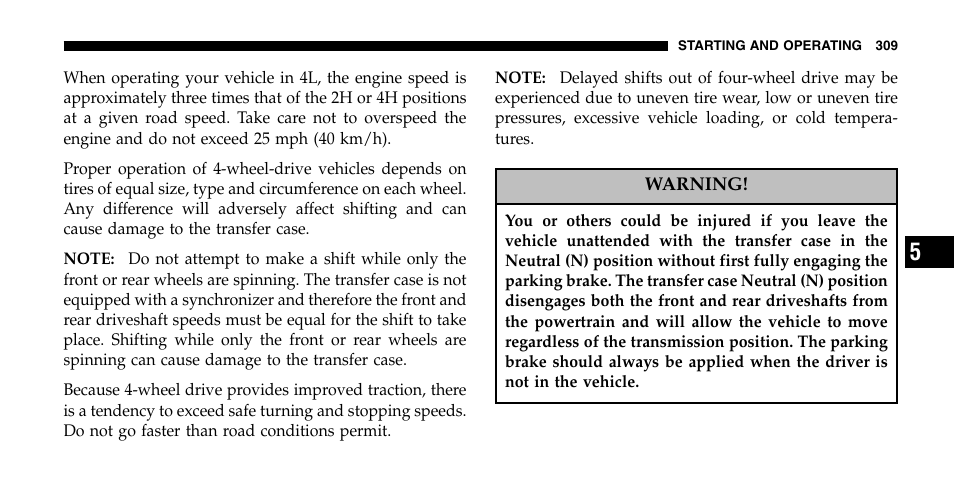 Dodge 2006  Ram Pickup 2500 User Manual | Page 309 / 536