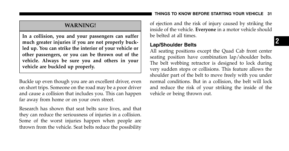 Dodge 2006  Ram Pickup 2500 User Manual | Page 31 / 536