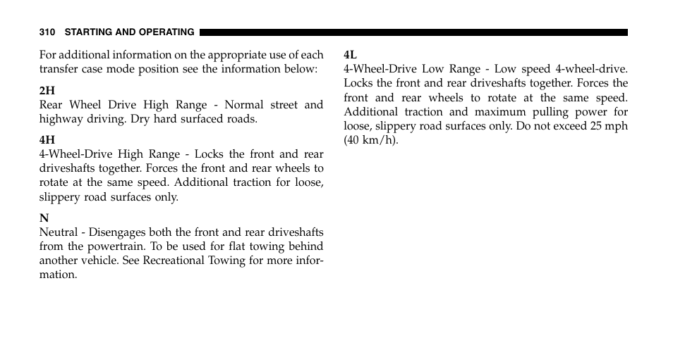 Dodge 2006  Ram Pickup 2500 User Manual | Page 310 / 536