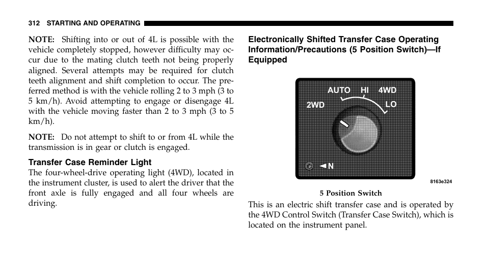 Dodge 2006  Ram Pickup 2500 User Manual | Page 312 / 536