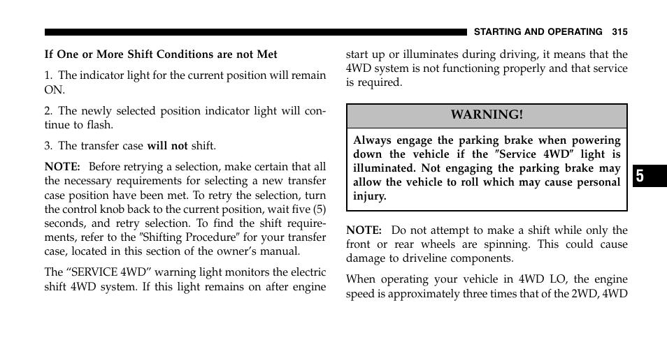 Dodge 2006  Ram Pickup 2500 User Manual | Page 315 / 536