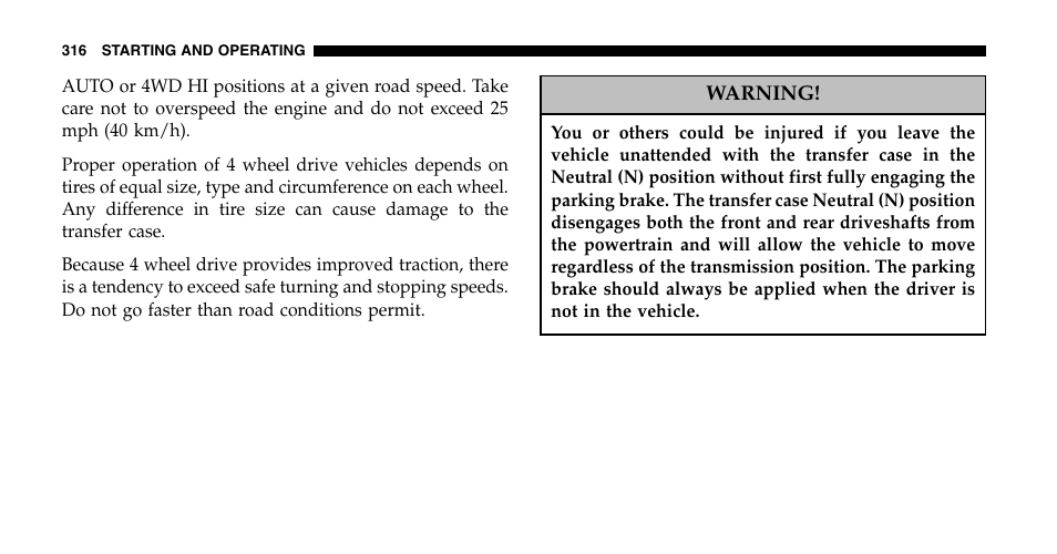 Dodge 2006  Ram Pickup 2500 User Manual | Page 316 / 536