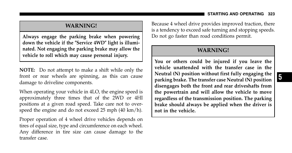 Dodge 2006  Ram Pickup 2500 User Manual | Page 323 / 536