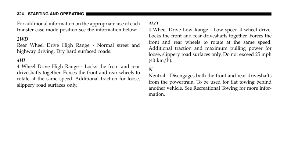 Dodge 2006  Ram Pickup 2500 User Manual | Page 324 / 536