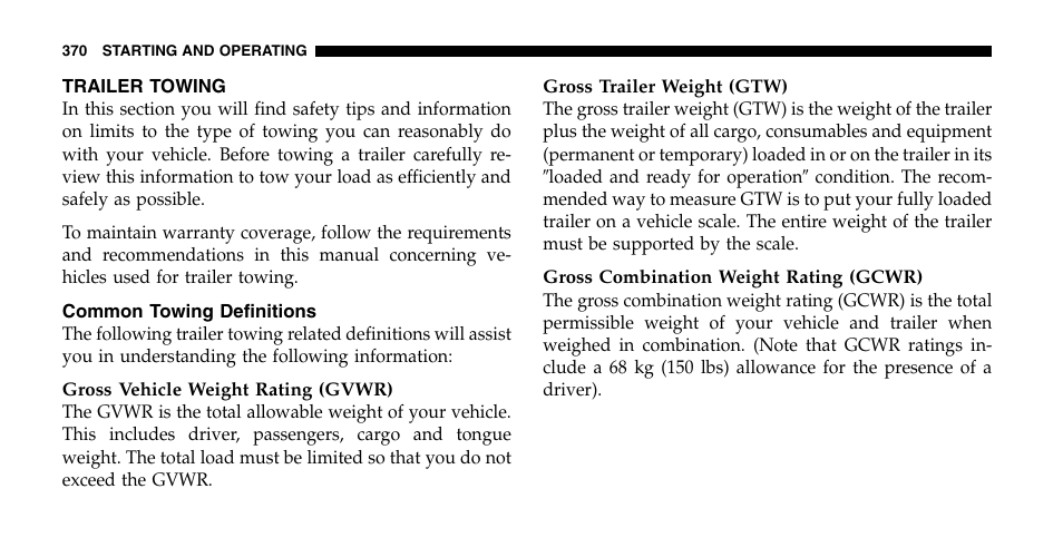 Dodge 2006  Ram Pickup 2500 User Manual | Page 370 / 536