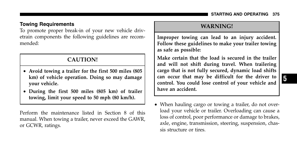 Dodge 2006  Ram Pickup 2500 User Manual | Page 375 / 536