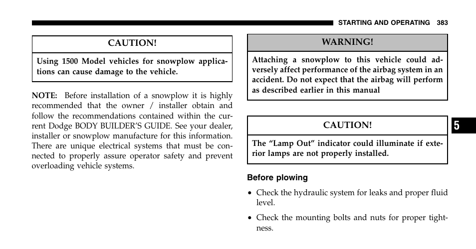 Dodge 2006  Ram Pickup 2500 User Manual | Page 383 / 536