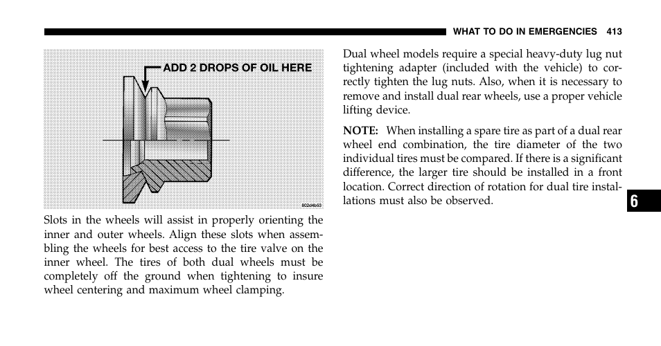 Dodge 2006  Ram Pickup 2500 User Manual | Page 413 / 536