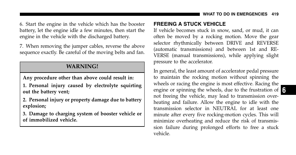 Dodge 2006  Ram Pickup 2500 User Manual | Page 419 / 536