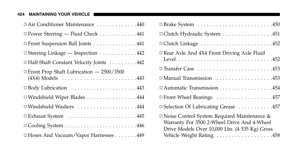 Dodge 2006  Ram Pickup 2500 User Manual | Page 424 / 536