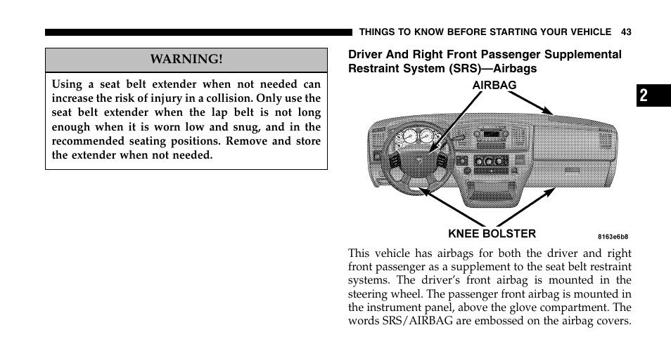 Dodge 2006  Ram Pickup 2500 User Manual | Page 43 / 536