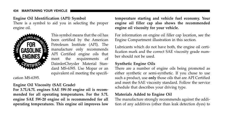 Dodge 2006  Ram Pickup 2500 User Manual | Page 434 / 536