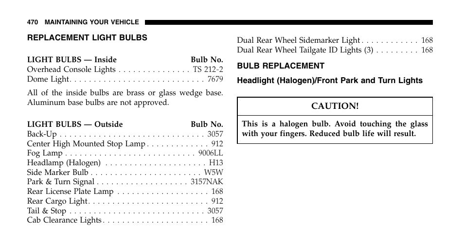 Dodge 2006  Ram Pickup 2500 User Manual | Page 470 / 536