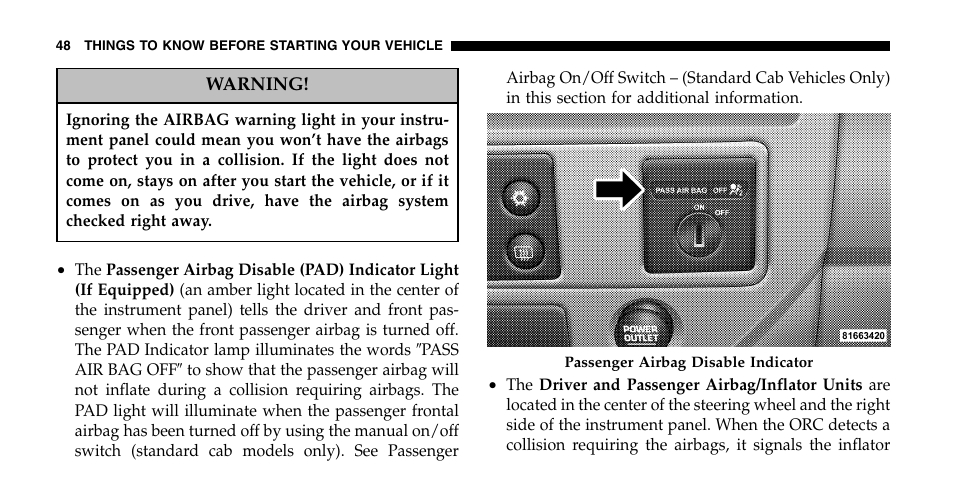 Dodge 2006  Ram Pickup 2500 User Manual | Page 48 / 536