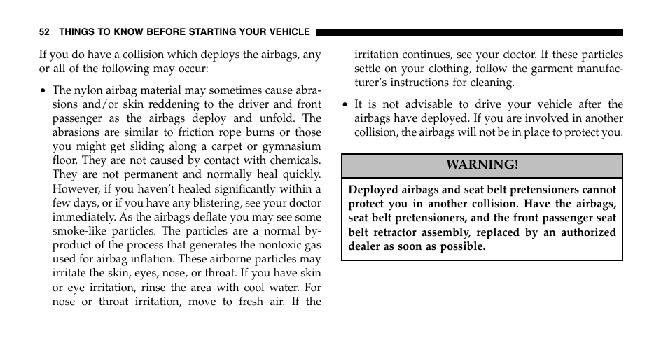 Dodge 2006  Ram Pickup 2500 User Manual | Page 52 / 536