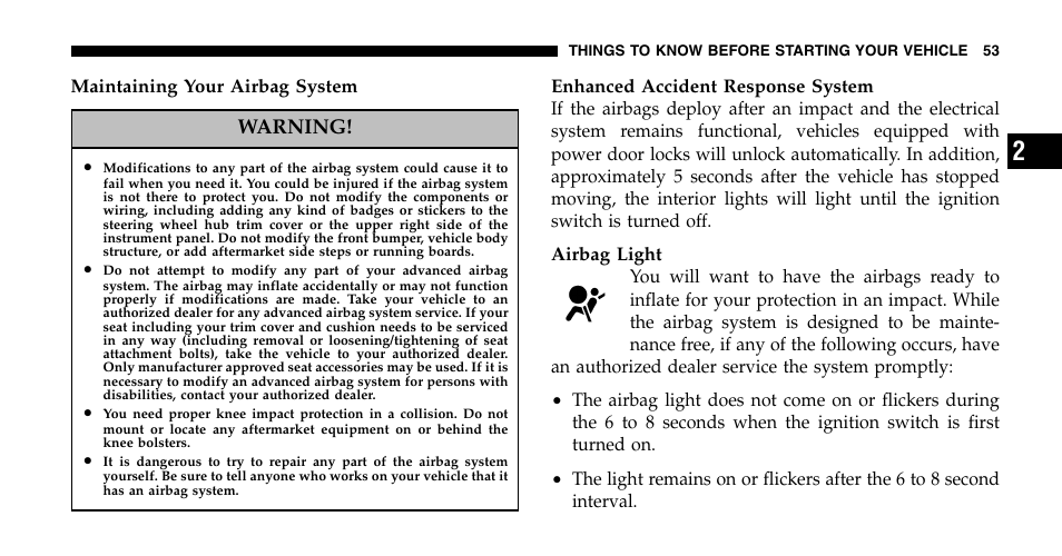 Dodge 2006  Ram Pickup 2500 User Manual | Page 53 / 536