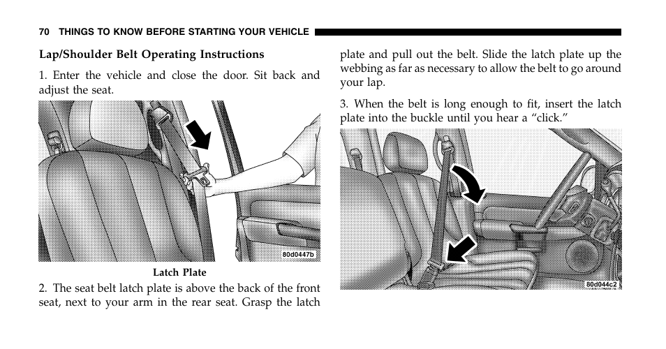 Dodge 2006  Ram Pickup 2500 User Manual | Page 70 / 536