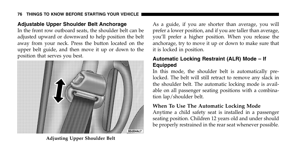 Dodge 2006  Ram Pickup 2500 User Manual | Page 76 / 536