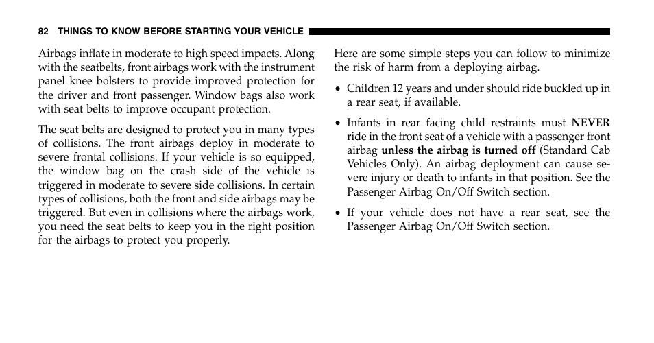 Dodge 2006  Ram Pickup 2500 User Manual | Page 82 / 536