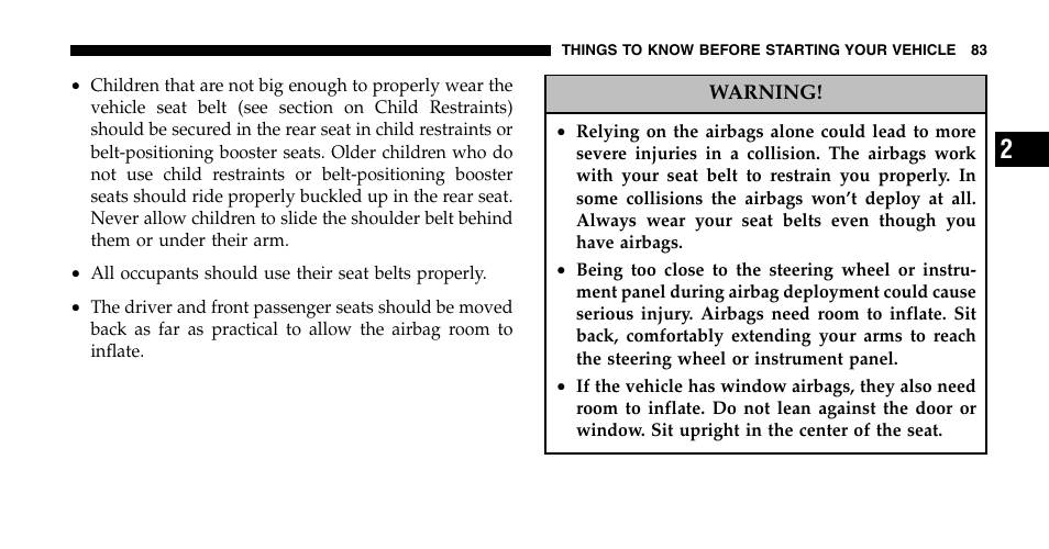 Dodge 2006  Ram Pickup 2500 User Manual | Page 83 / 536