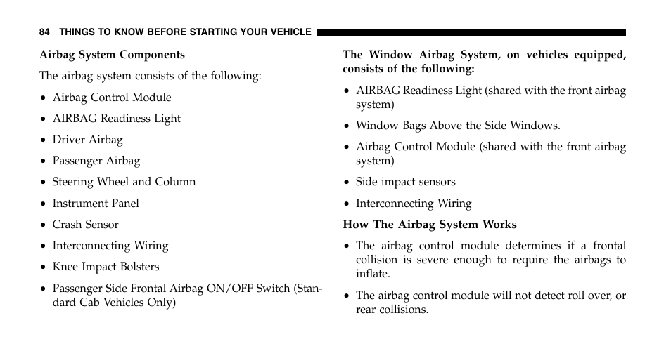 Dodge 2006  Ram Pickup 2500 User Manual | Page 84 / 536
