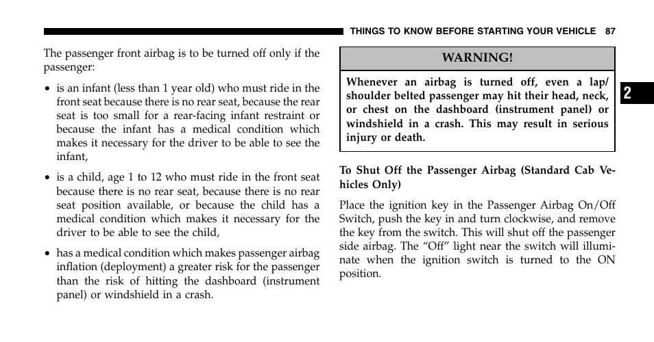 Dodge 2006  Ram Pickup 2500 User Manual | Page 87 / 536