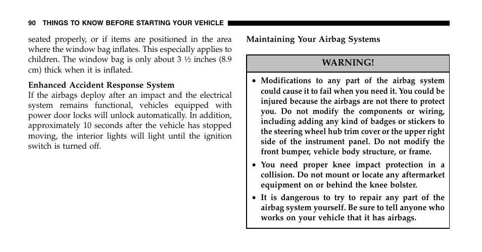 Dodge 2006  Ram Pickup 2500 User Manual | Page 90 / 536