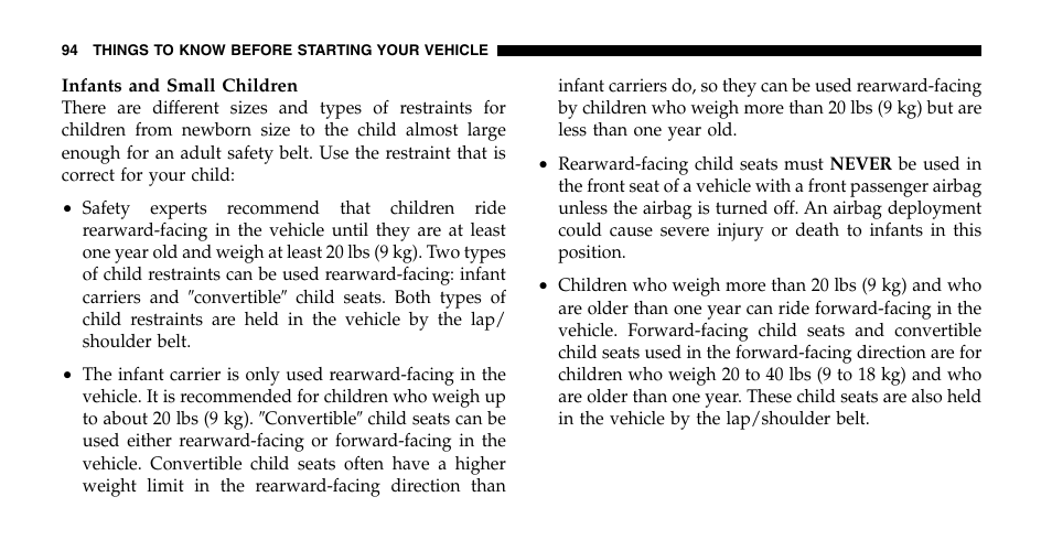 Dodge 2006  Ram Pickup 2500 User Manual | Page 94 / 536