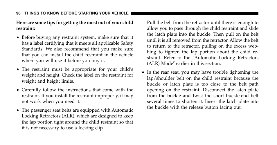 Dodge 2006  Ram Pickup 2500 User Manual | Page 96 / 536