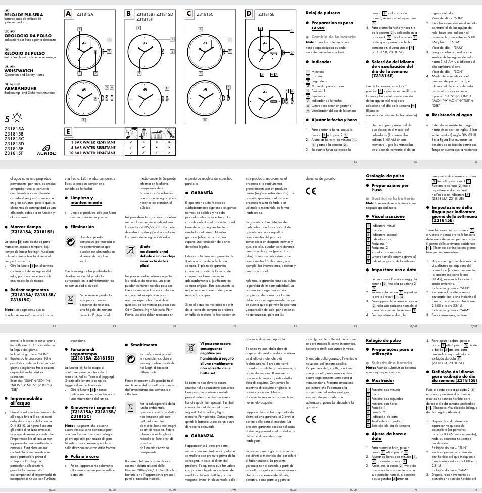 Auriol Z31815 User Manual | 2 pages
