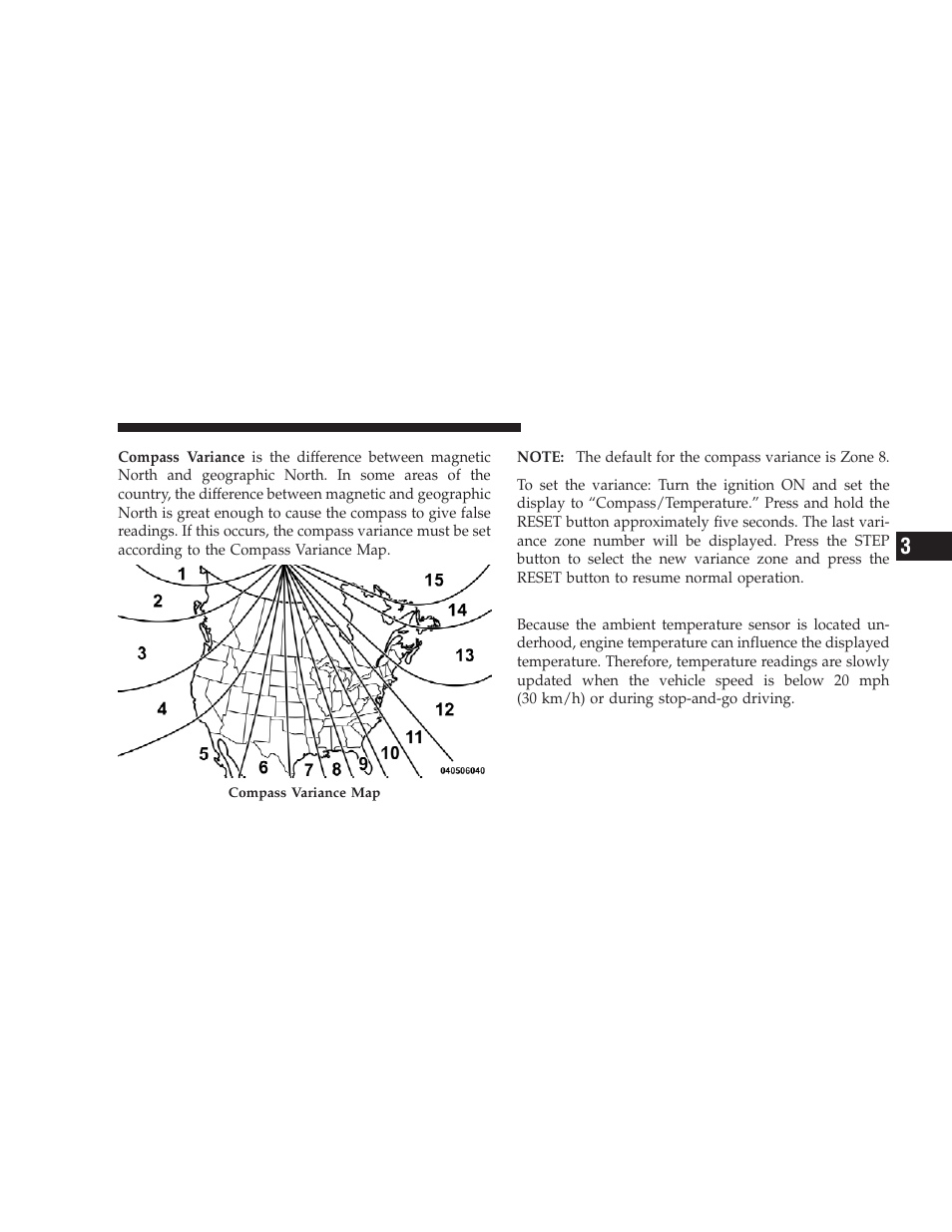Outside temperature | Dodge 2009 Ram Chassis Cab User Manual | Page 145 / 429