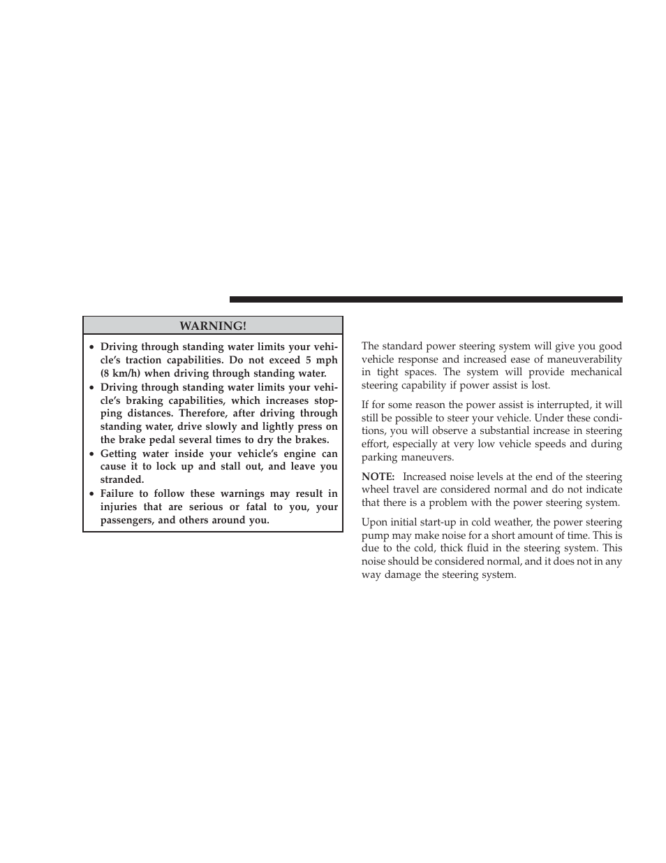 Power steering | Dodge 2009 Ram Chassis Cab User Manual | Page 254 / 429