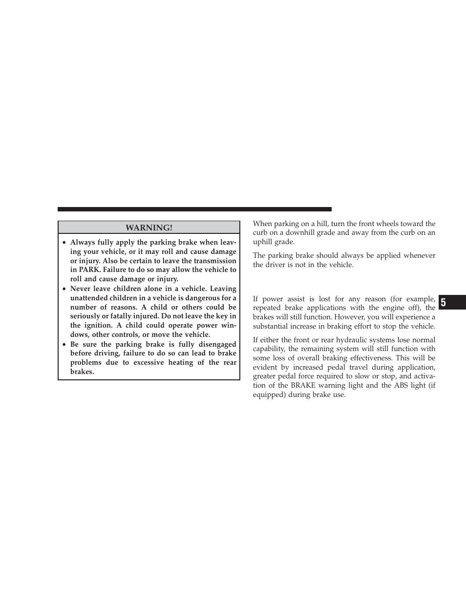 Brake system | Dodge 2009 Ram Chassis Cab User Manual | Page 257 / 429