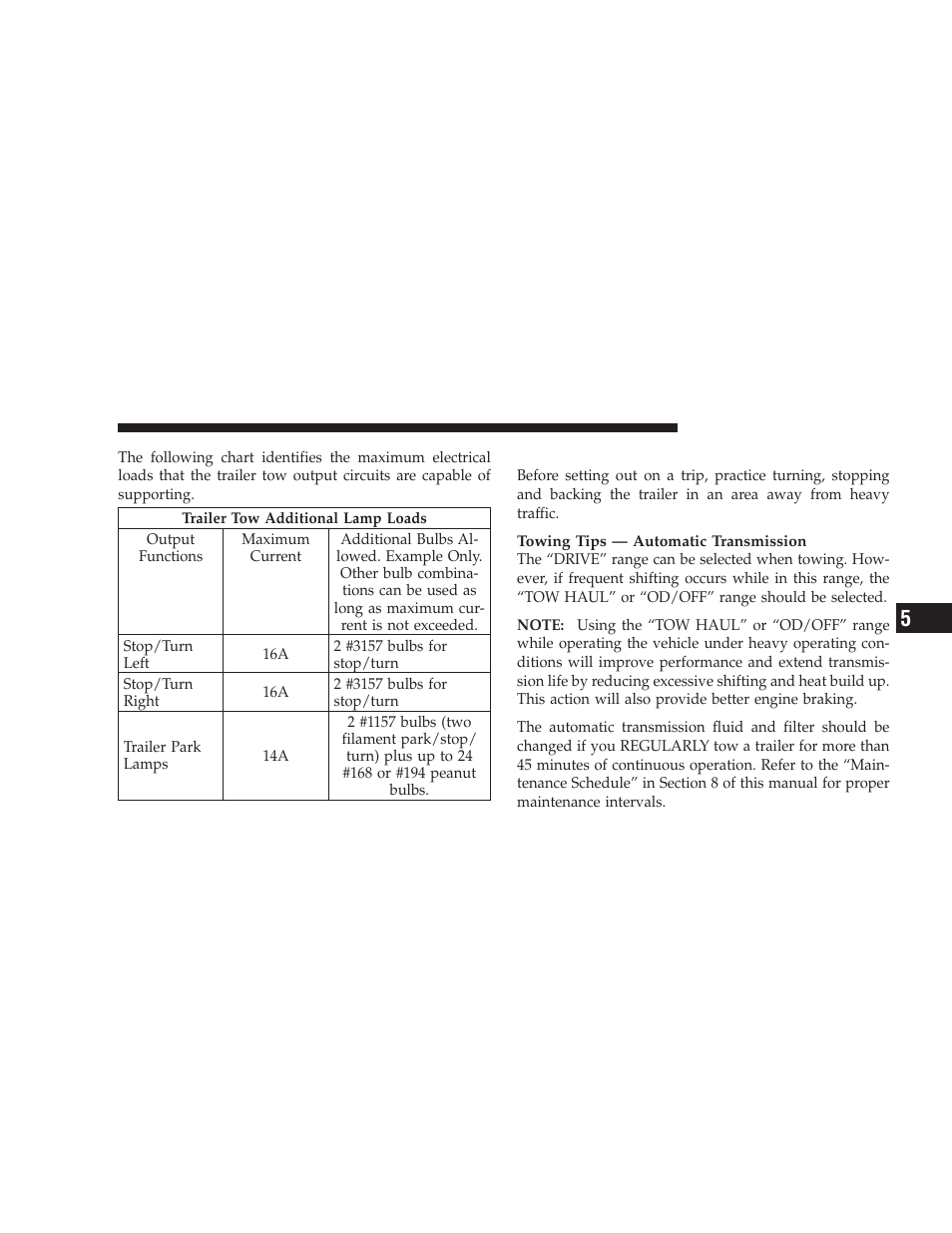 Towing tips | Dodge 2009 Ram Chassis Cab User Manual | Page 301 / 429