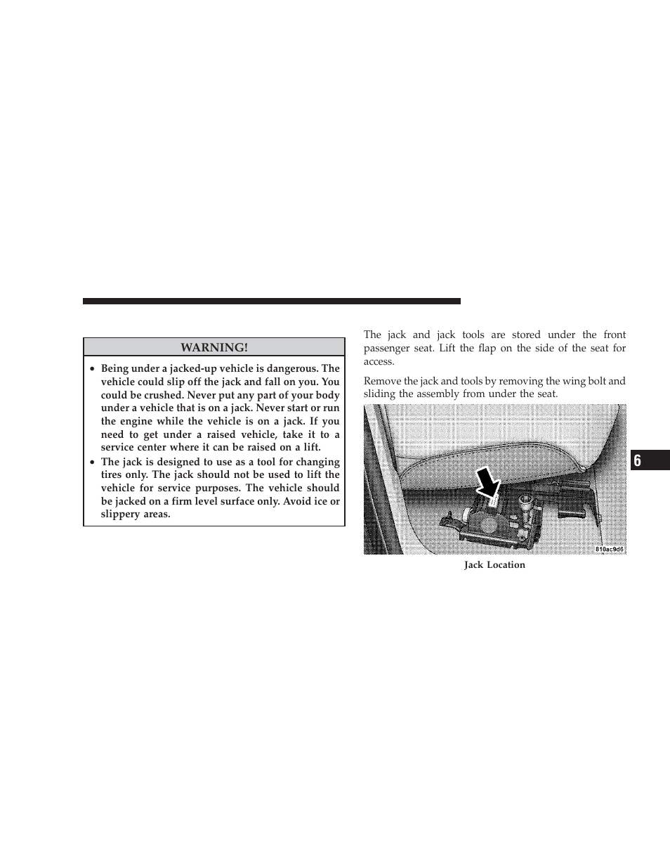 3500 models - if equipped, Jacking and tire changing, 3500 models — if equipped | Dodge 2009 Ram Chassis Cab User Manual | Page 317 / 429