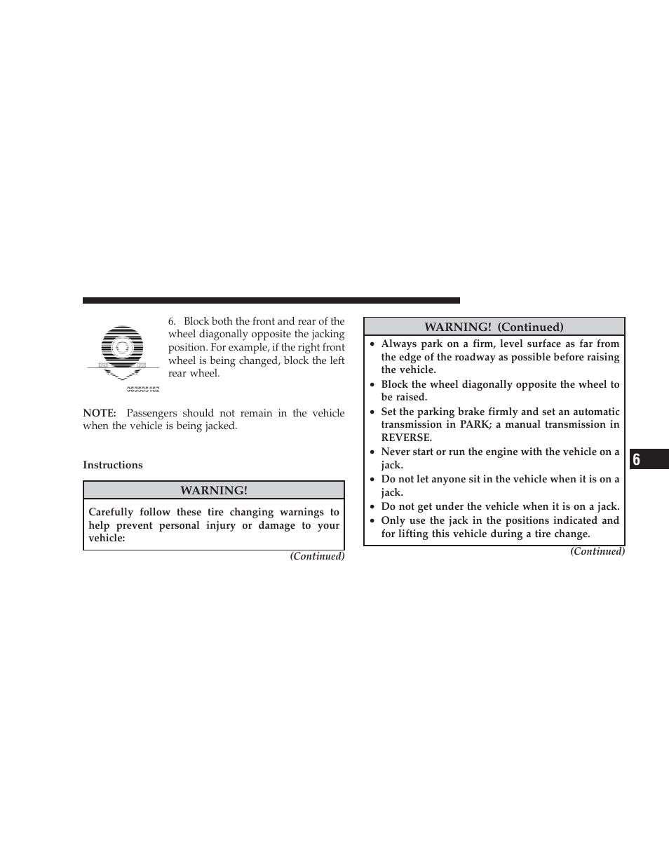 Jacking instructions | Dodge 2009 Ram Chassis Cab User Manual | Page 319 / 429