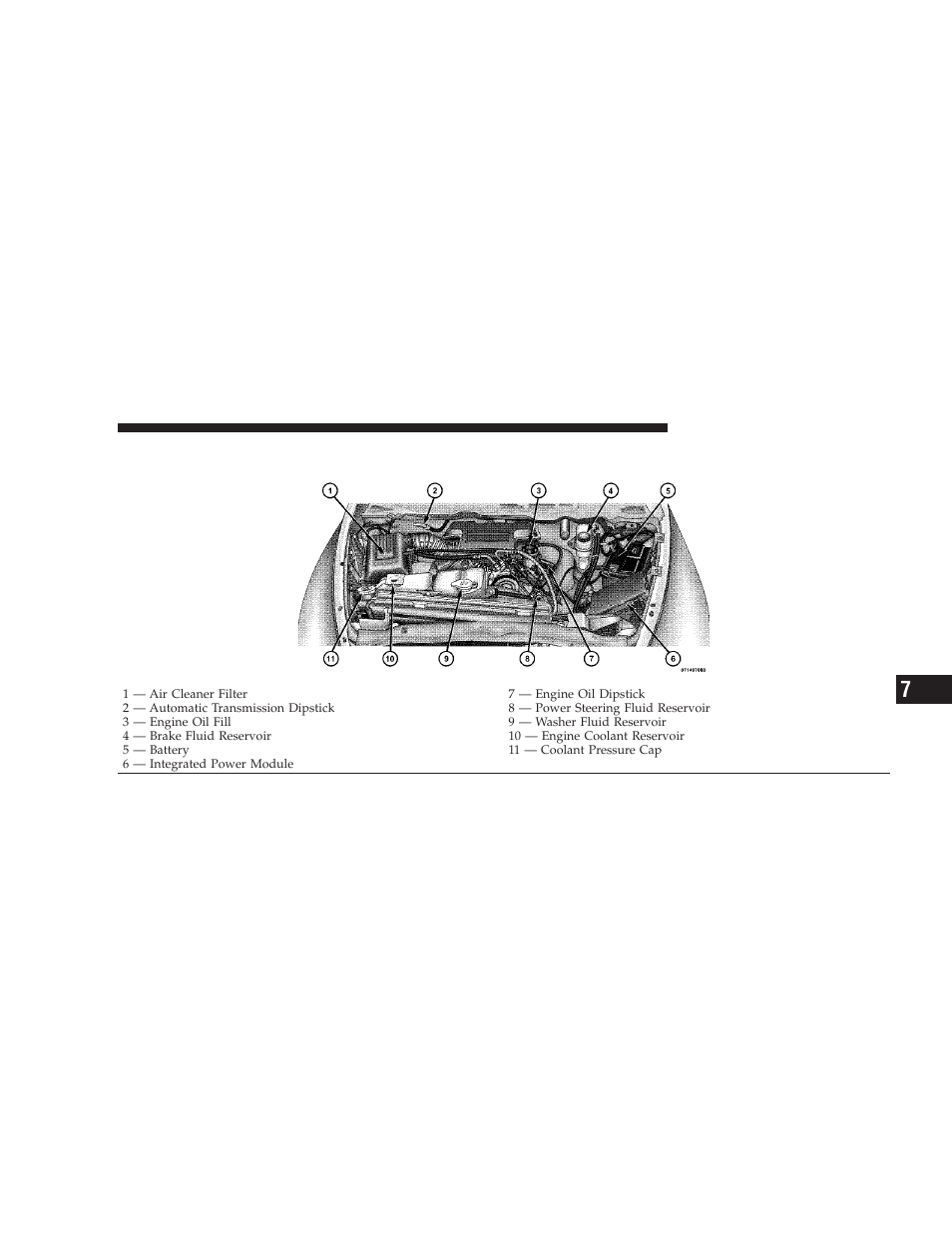 Engine compartment- 5.7l, Engine compartment— 5.7l | Dodge 2009 Ram Chassis Cab User Manual | Page 337 / 429