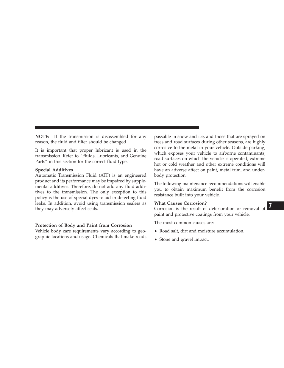 Appearance care and protection from corrosion, Appearance care and protection from, Corrosion | Dodge 2009 Ram Chassis Cab User Manual | Page 361 / 429