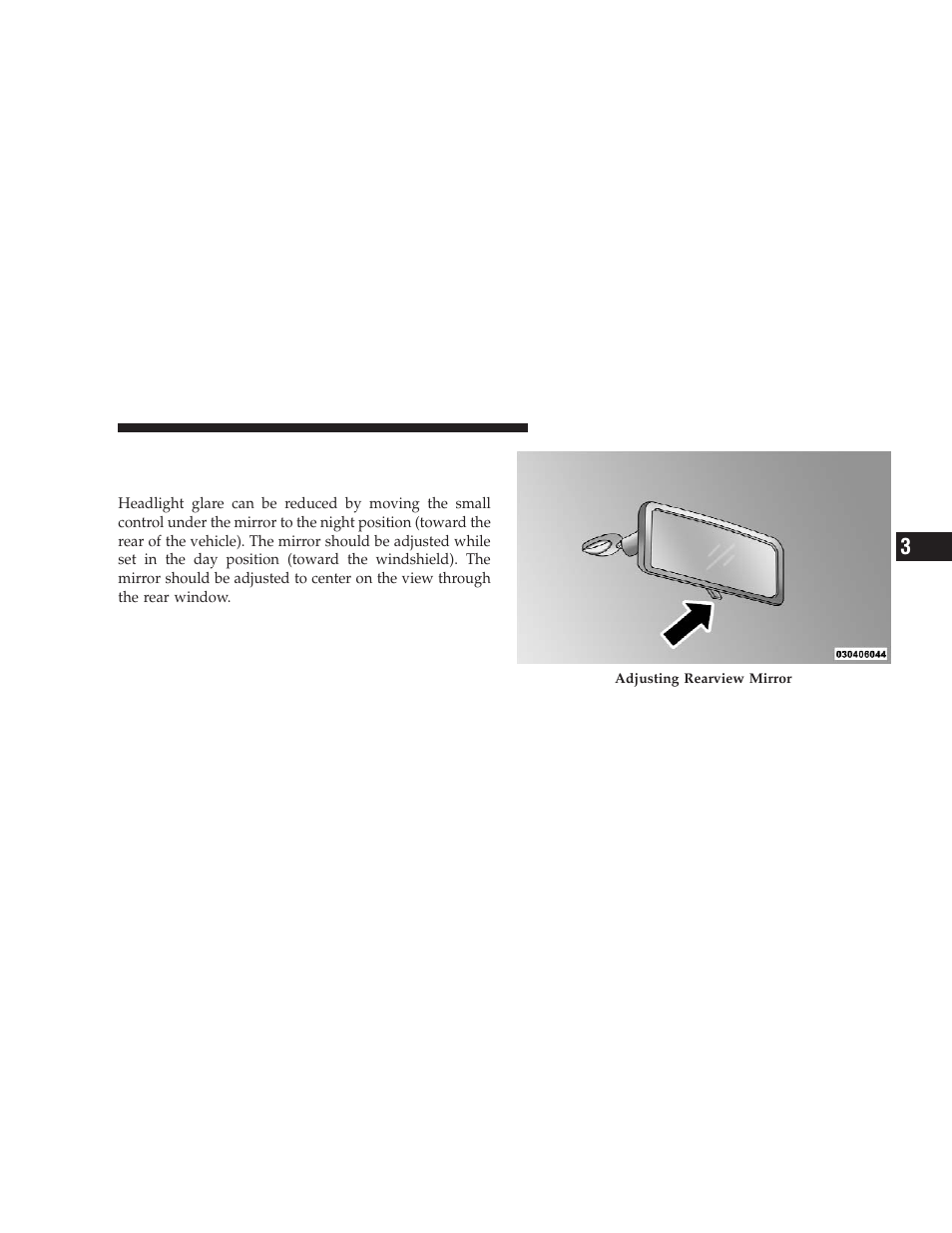 Mirrors, Inside day/night mirror | Dodge 2009 Ram Chassis Cab User Manual | Page 83 / 429