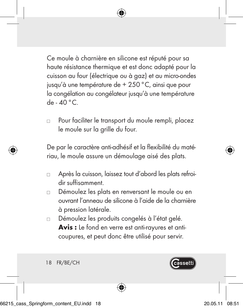 Cassetti Silicone Springform Cake Tin User Manual | Page 16 / 75