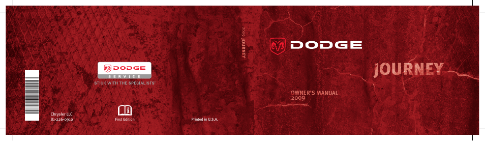 Dodge 2009 Journey User Manual | 523 pages