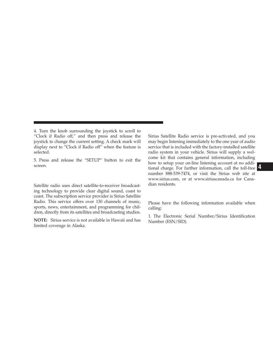 System activation | Dodge 2009 Journey User Manual | Page 273 / 523