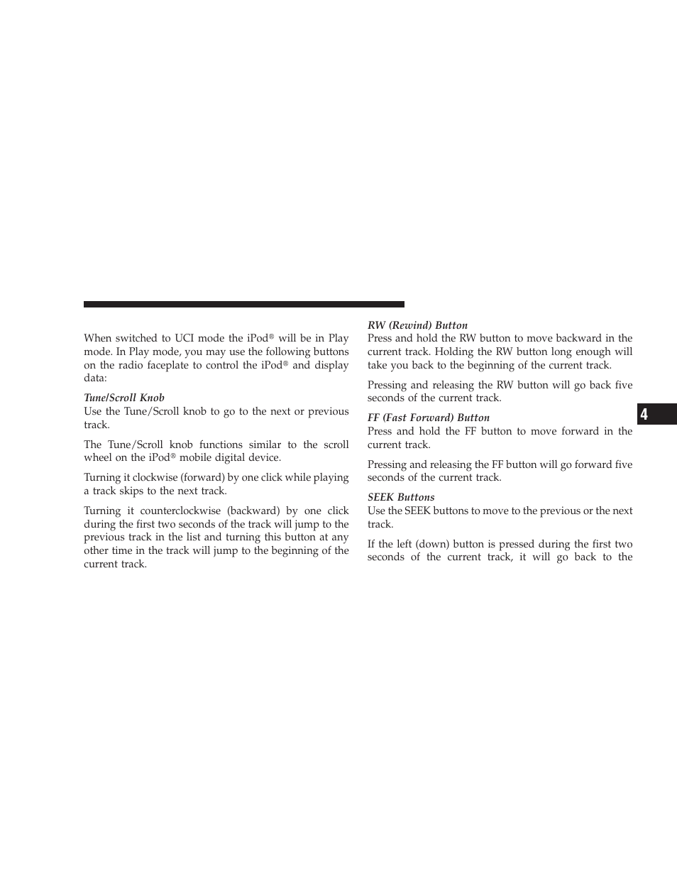 Play mode | Dodge 2009 Journey User Manual | Page 281 / 523