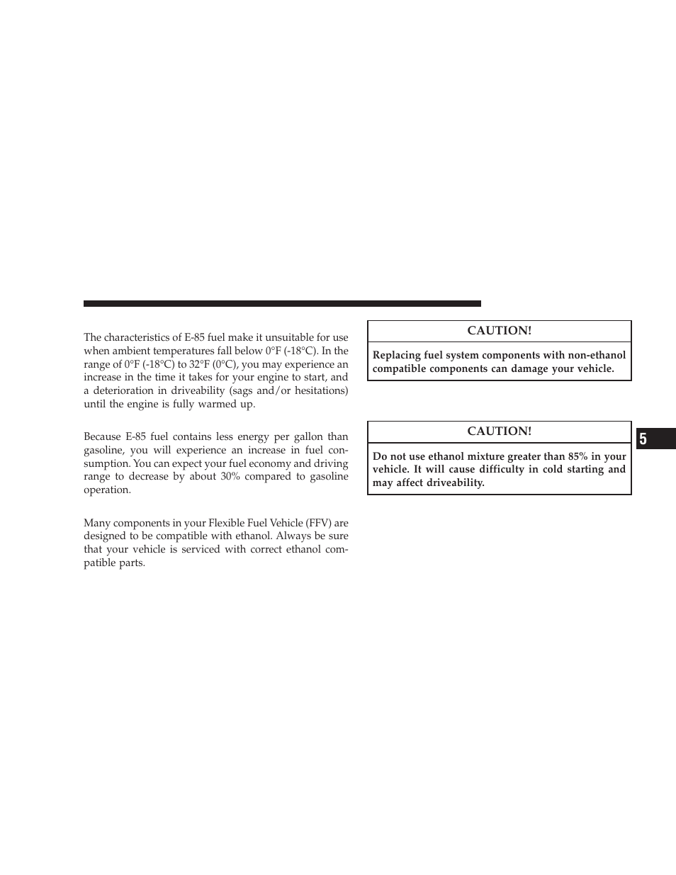 Starting, Cruising range, Replacement parts | Maintenance | Dodge 2009 Journey User Manual | Page 369 / 523