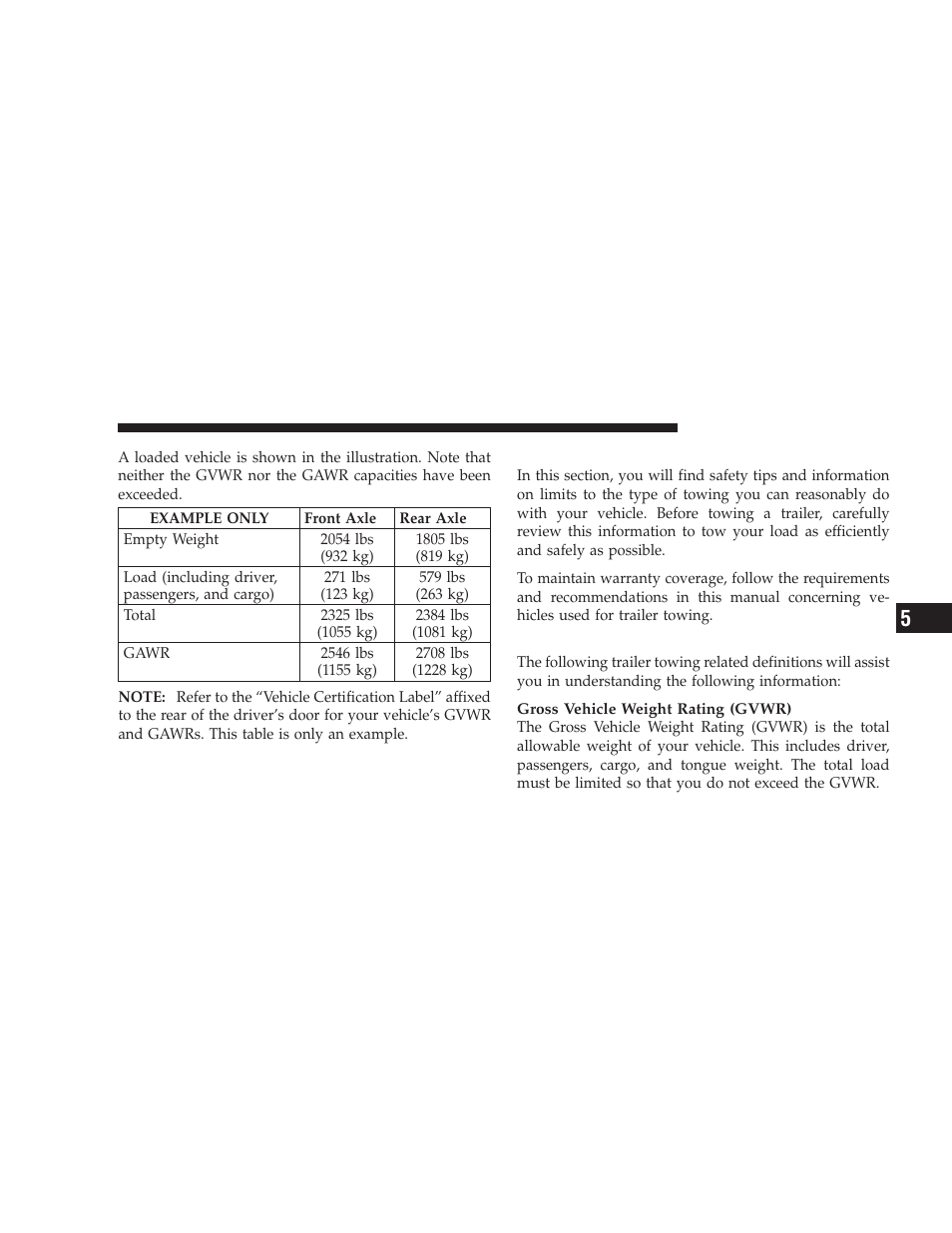 Trailer towing, Common towing definitions | Dodge 2009 Journey User Manual | Page 379 / 523