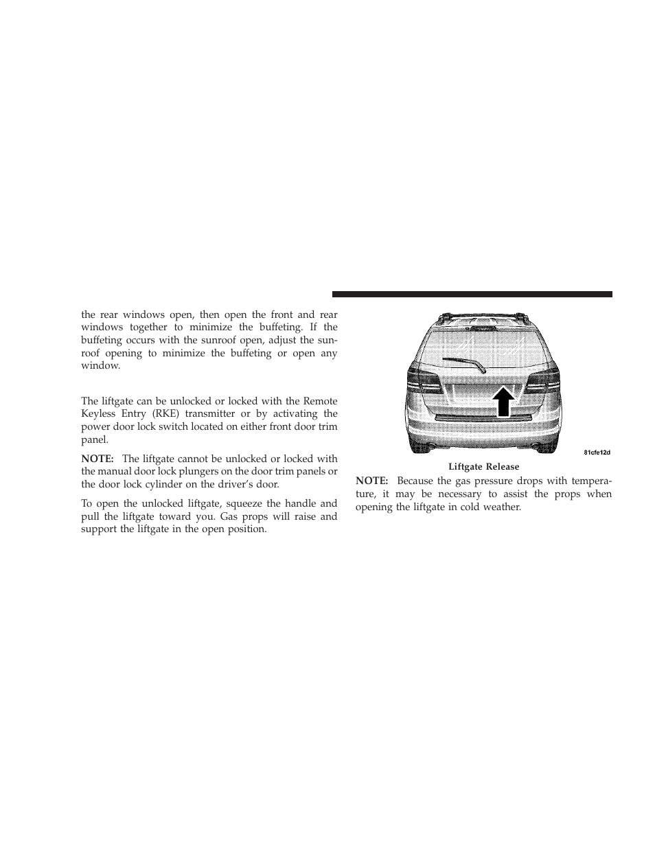 Liftgate | Dodge 2009 Journey User Manual | Page 40 / 523